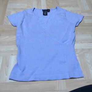 BCBG lavender crush cross top